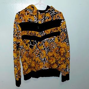 Inc International Concepts gold and black hoodie